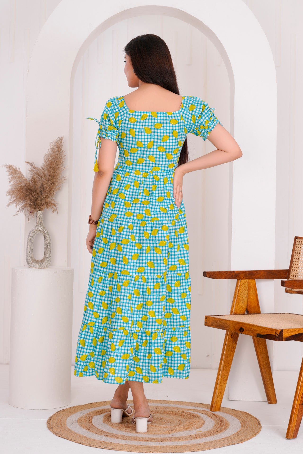SKY-BLUE LONG DRESS