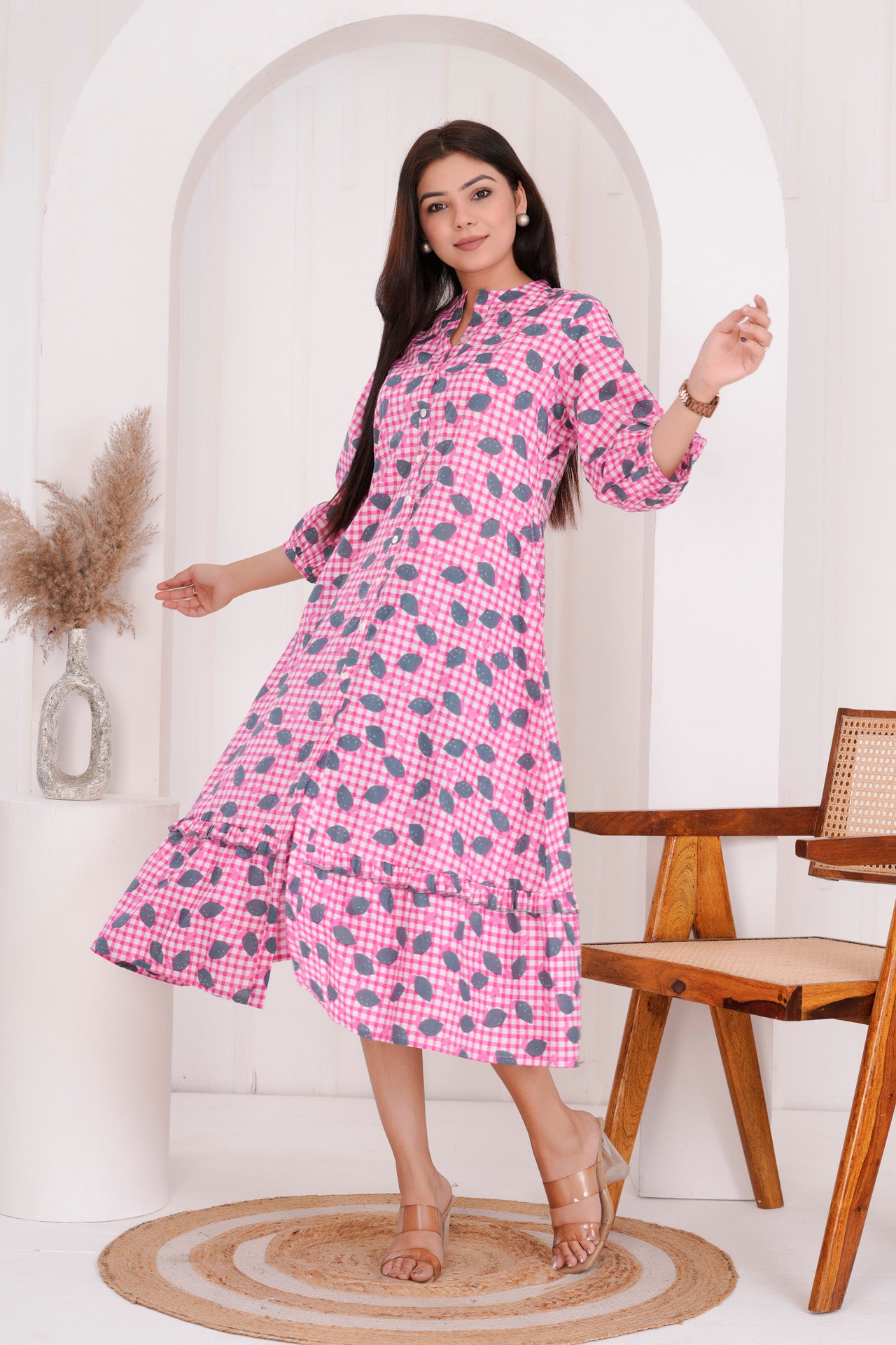 PINK LONG DRESS