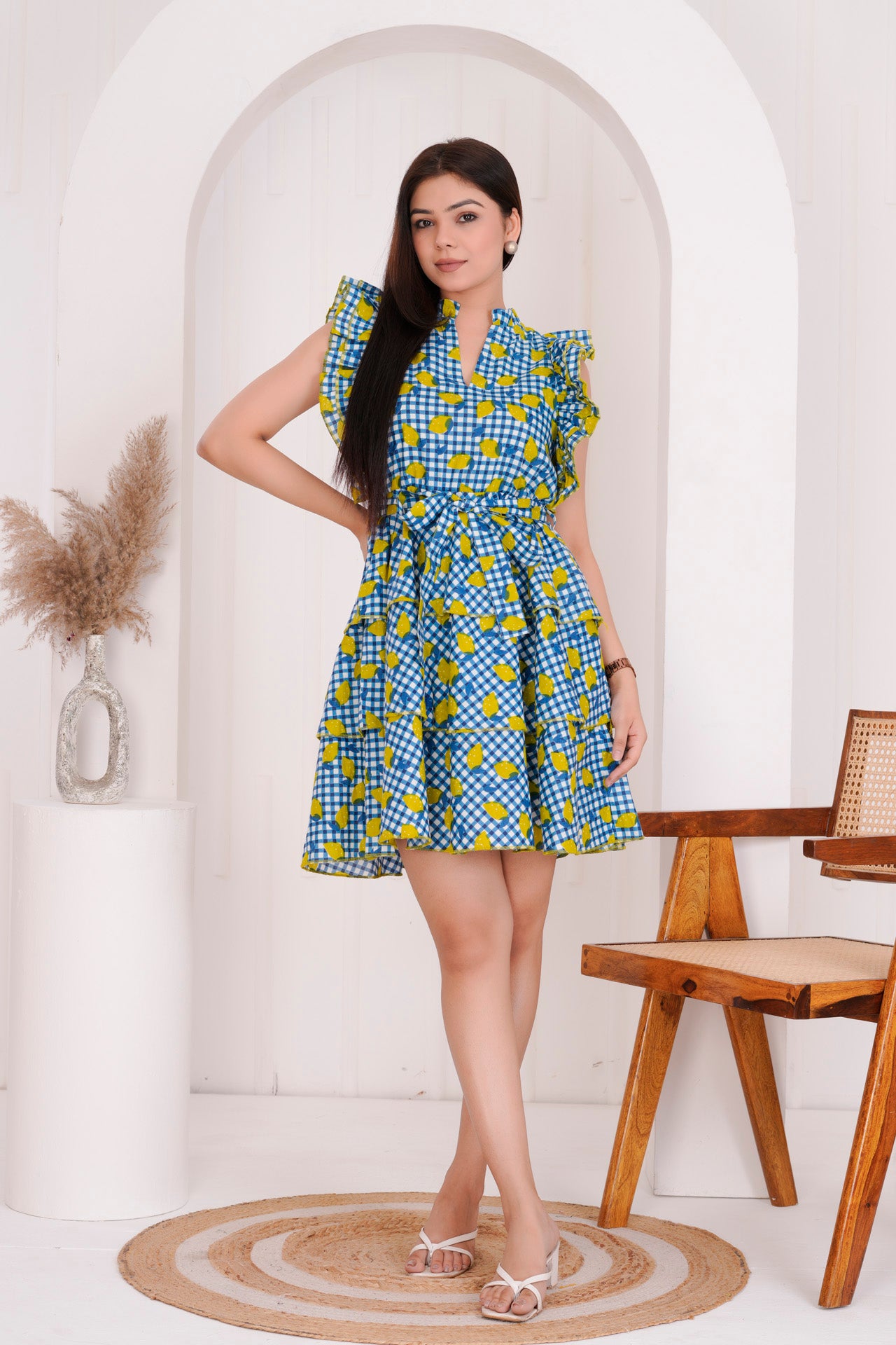DARK BLUE SHORT DRESS