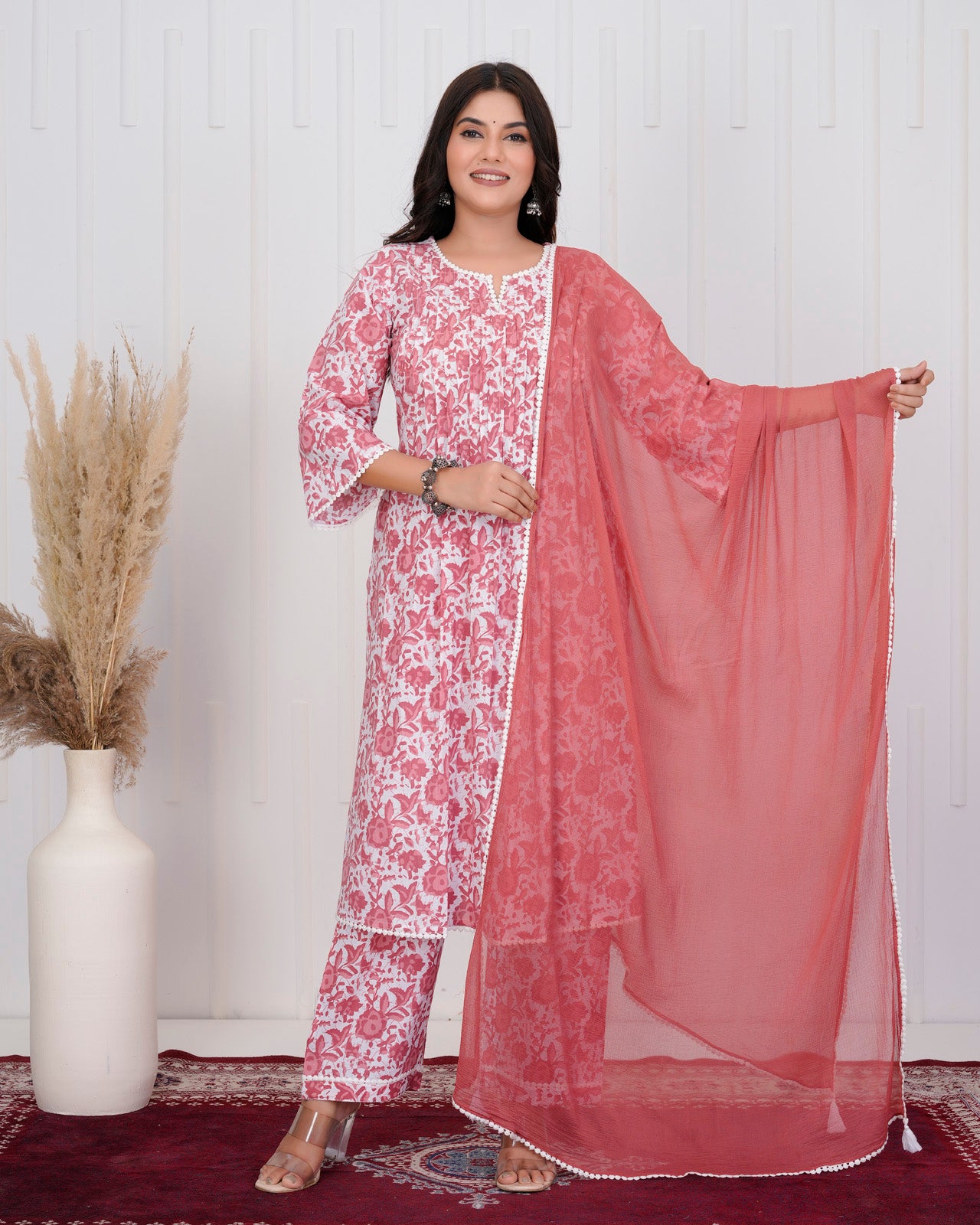 Brown Cotton kurta Set