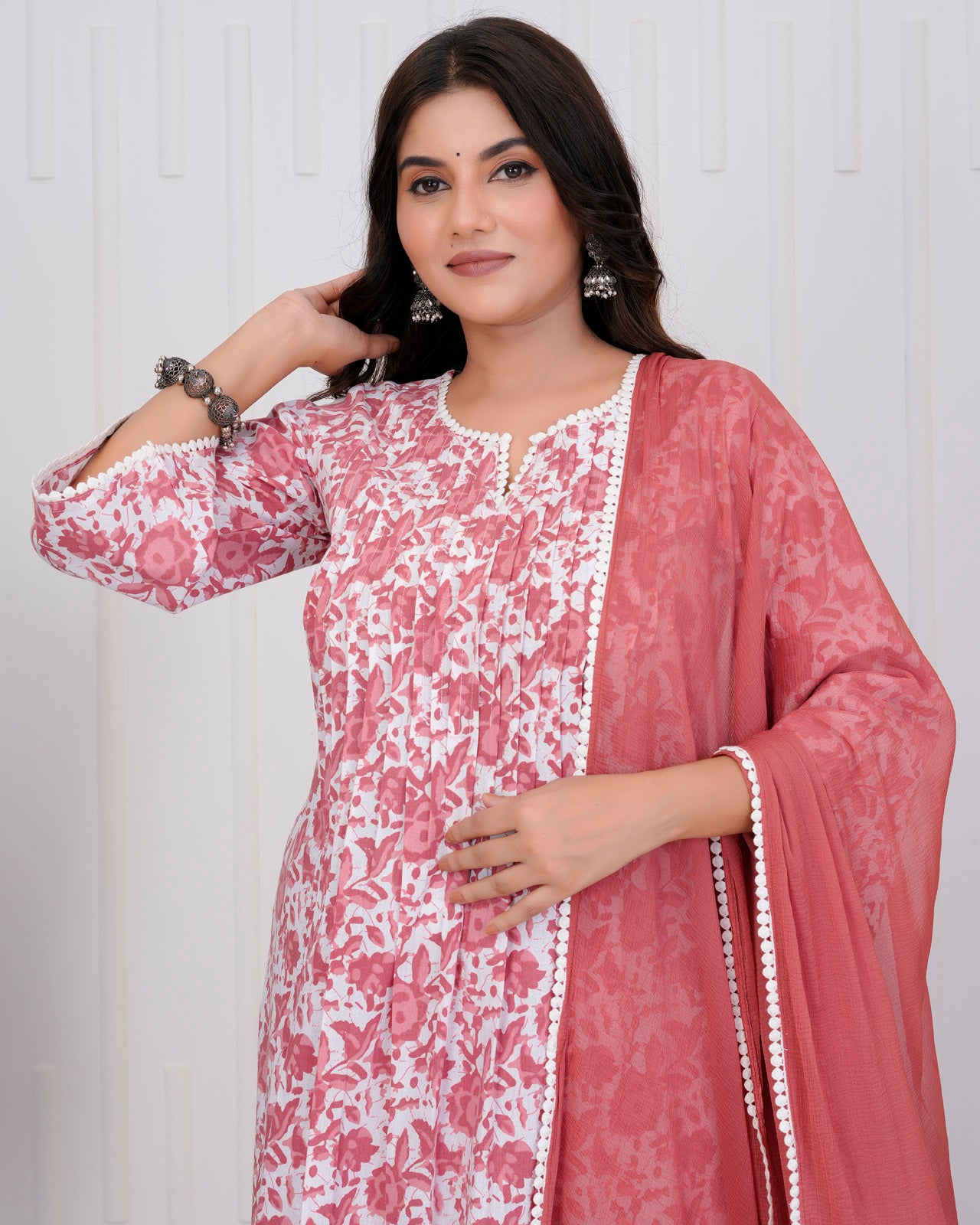 Brown Cotton kurta Set