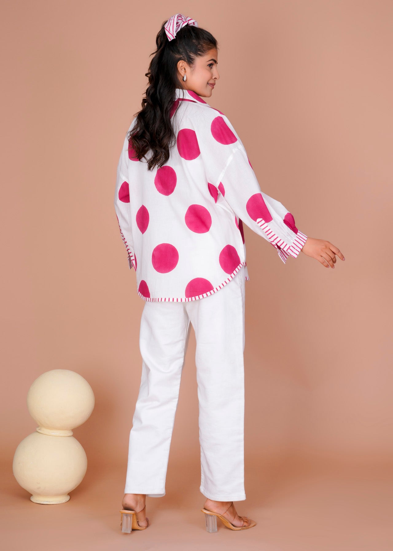 PINK POLKA ANTI-FIT SHIRT