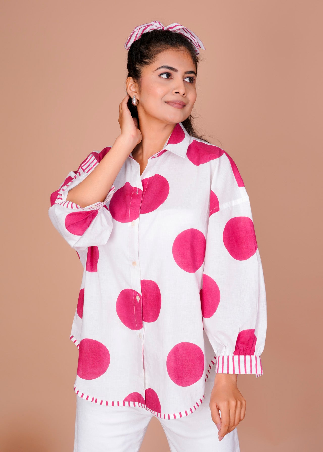 PINK POLKA ANTI-FIT SHIRT