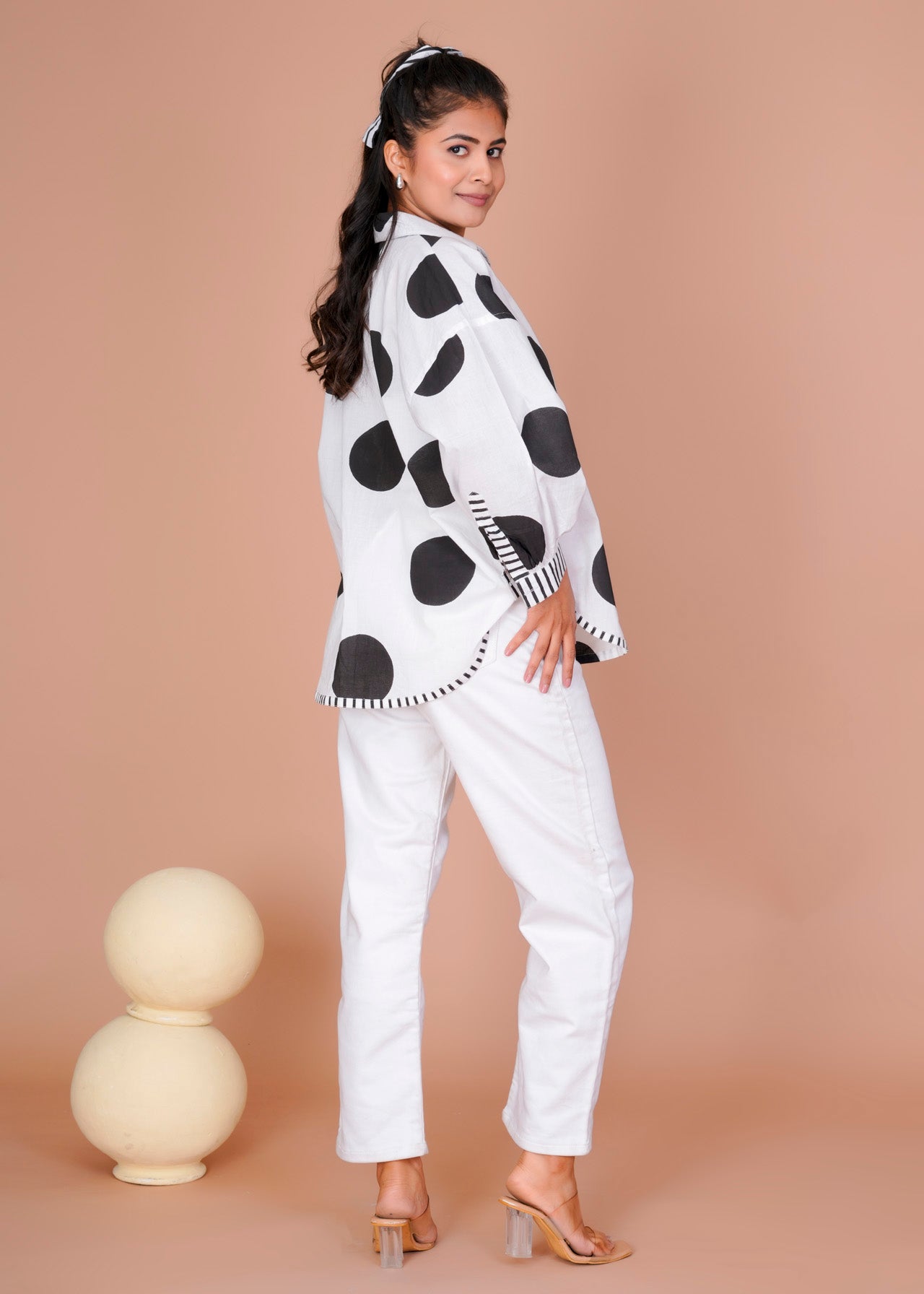 BLUE POLKA ANTI-FIT SHIRT