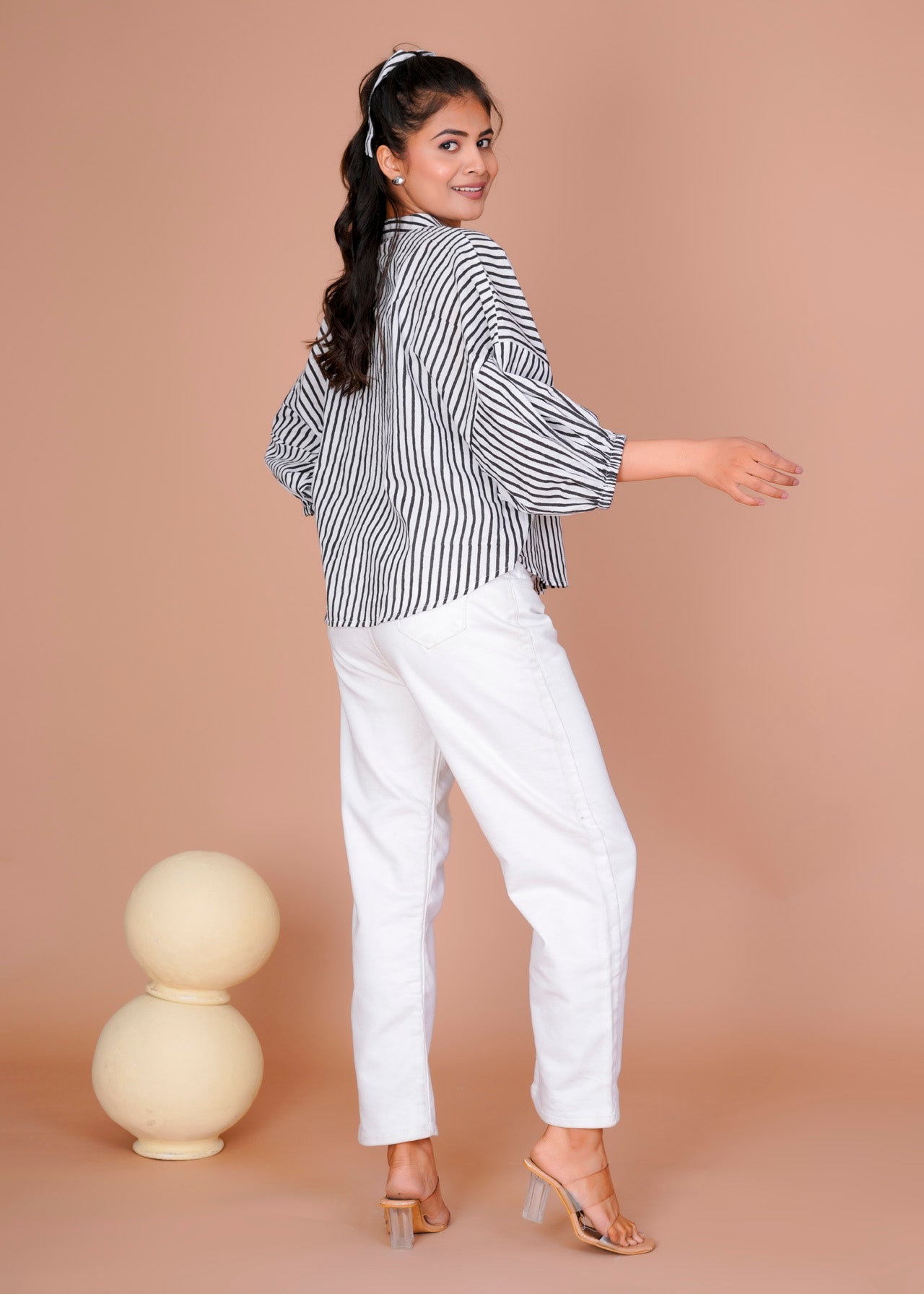 BLACK STRIPE ANTI-FIT SHIRT