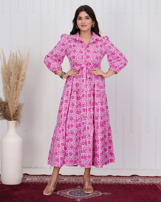 Dark Pink long dress