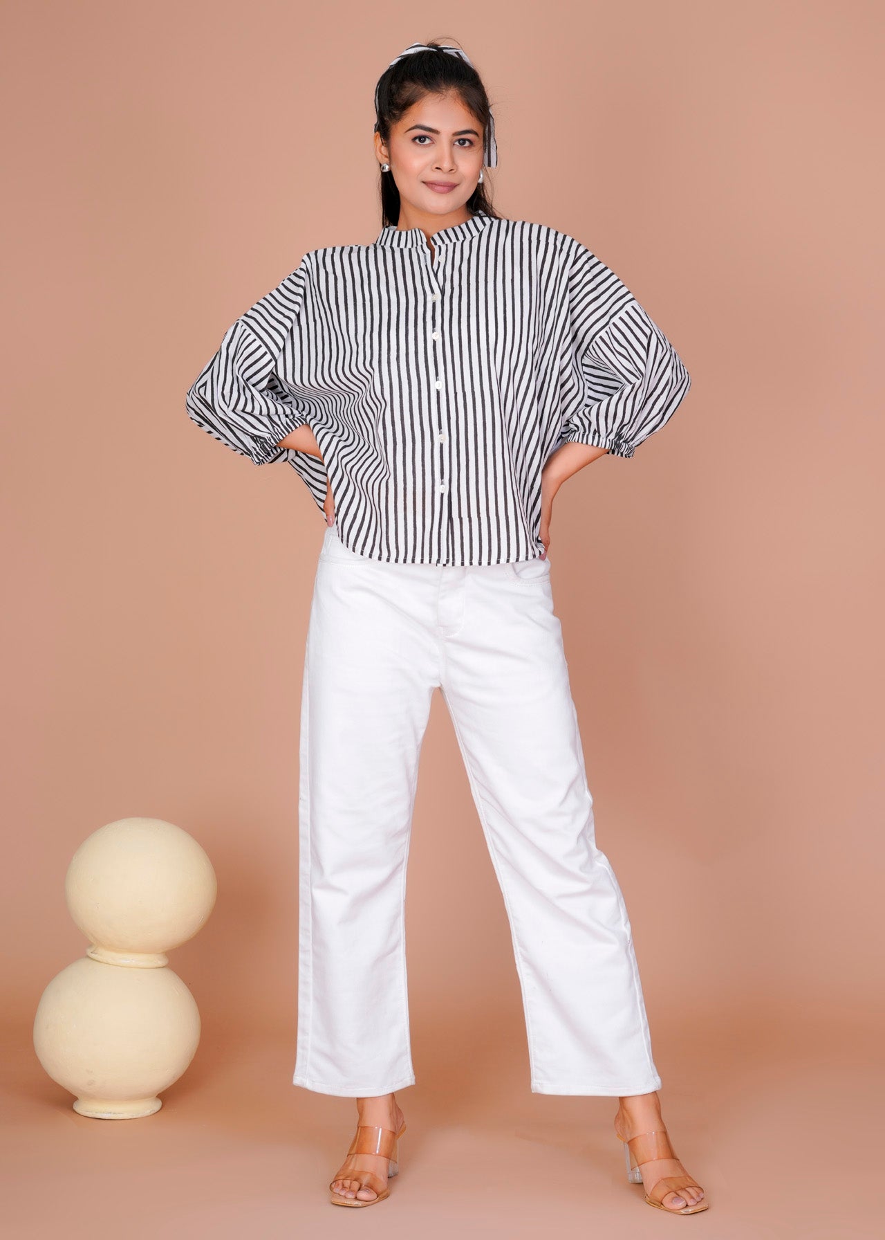 BLACK STRIPE ANTI-FIT SHIRT
