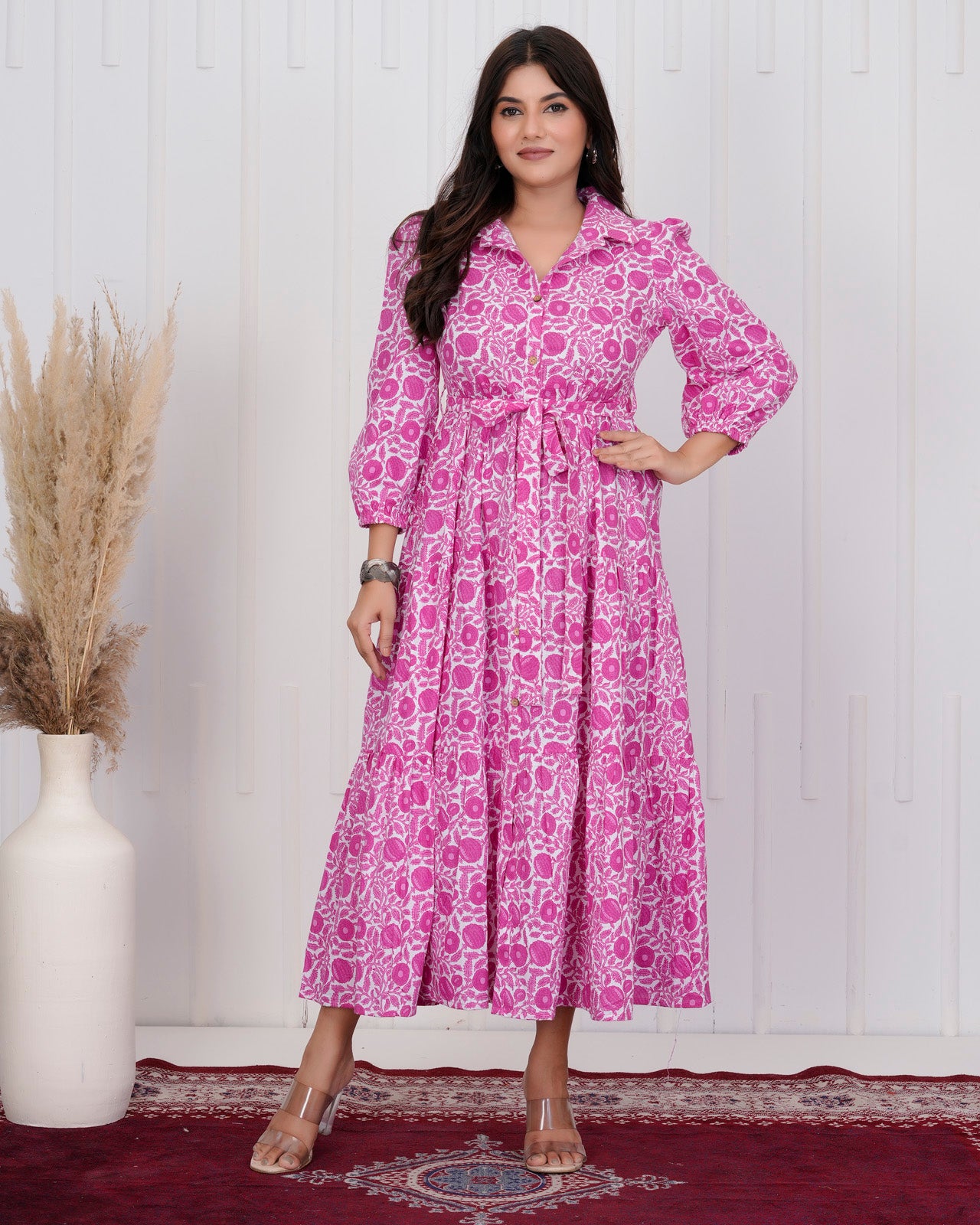 Dark Pink long dress