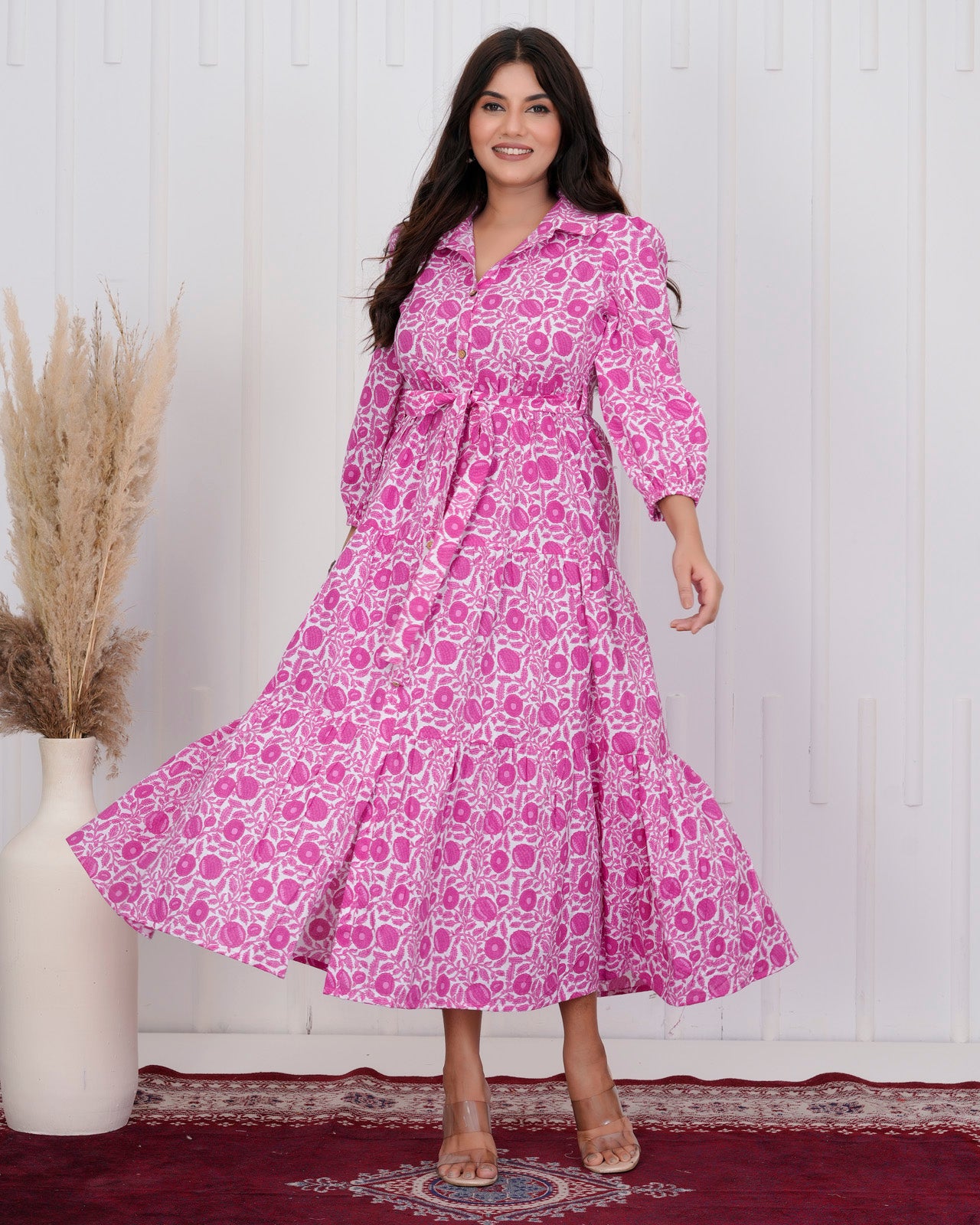 Dark Pink long dress