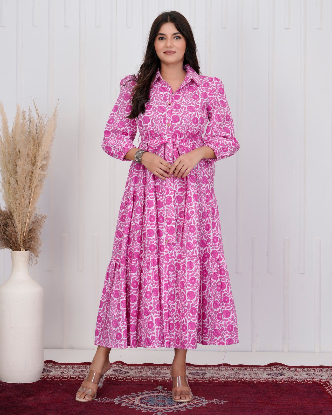 Dark Pink long dress