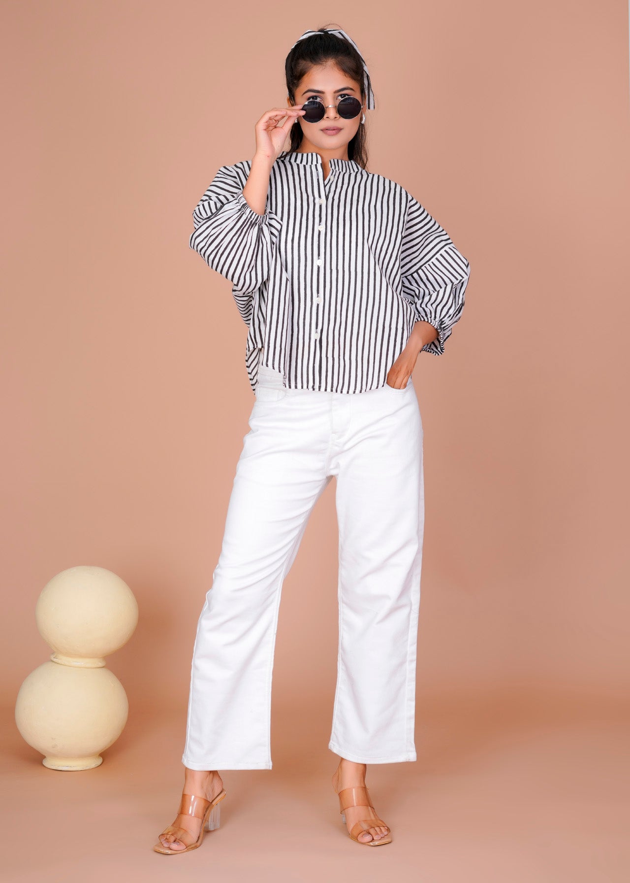 BLACK STRIPE ANTI-FIT SHIRT