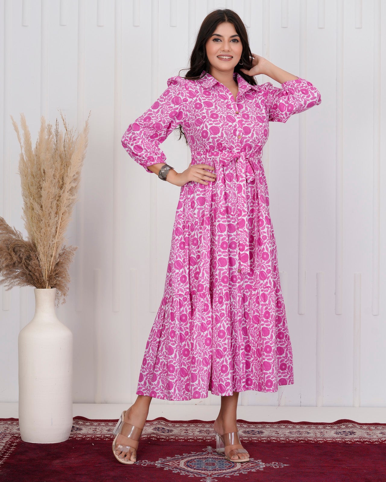 Dark Pink long dress