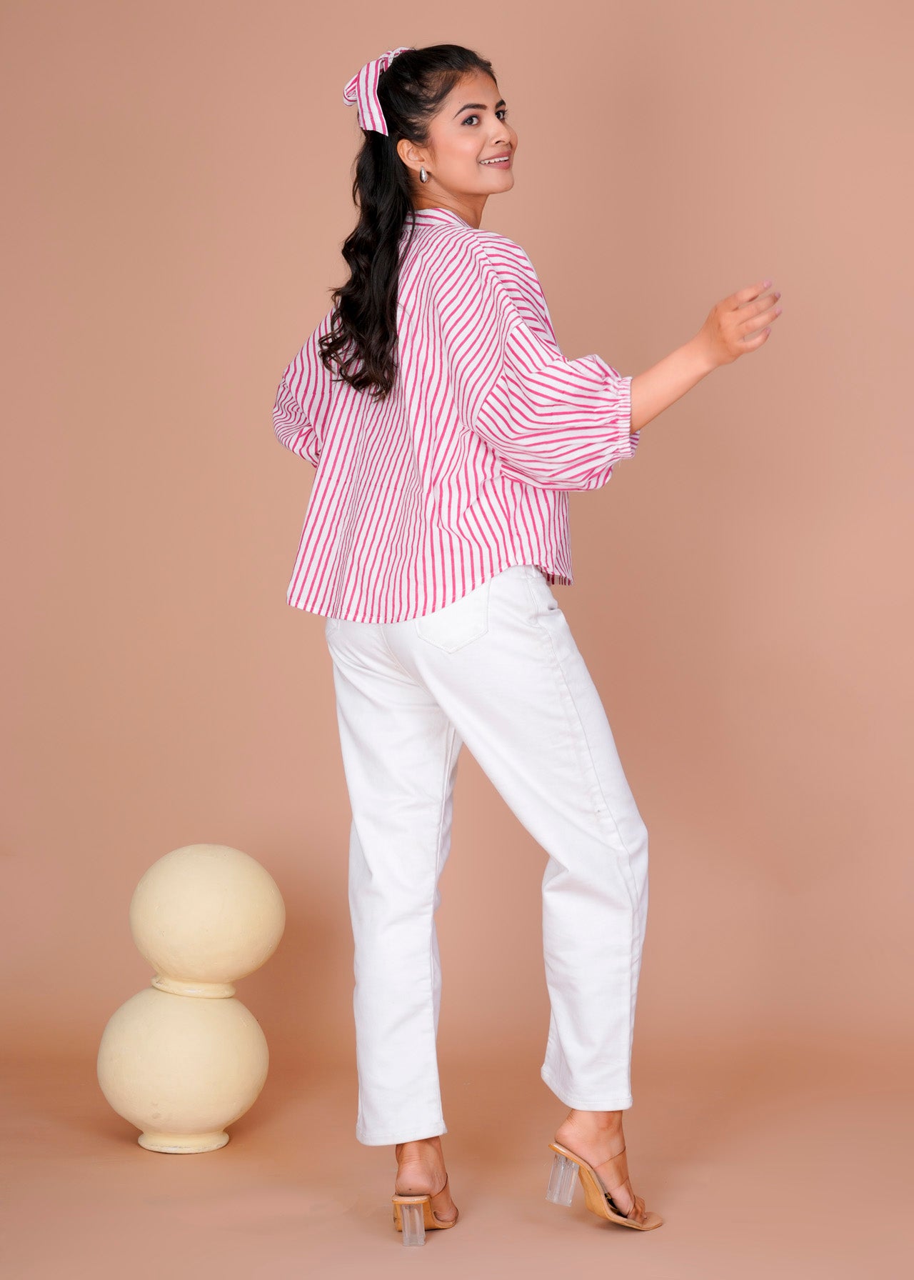 PINK STRIPE ANTI-FIT SHIRT