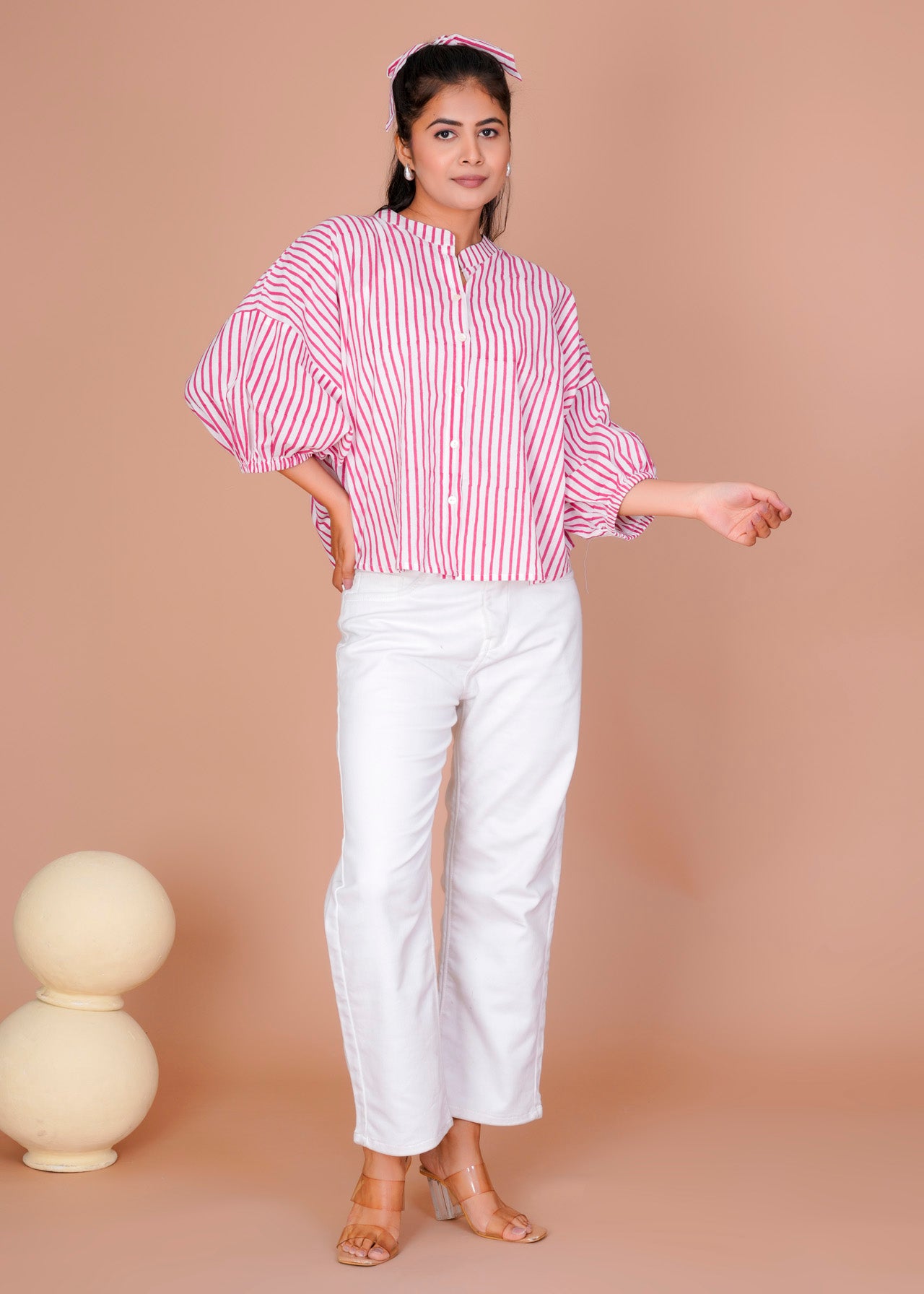 PINK STRIPE ANTI-FIT SHIRT