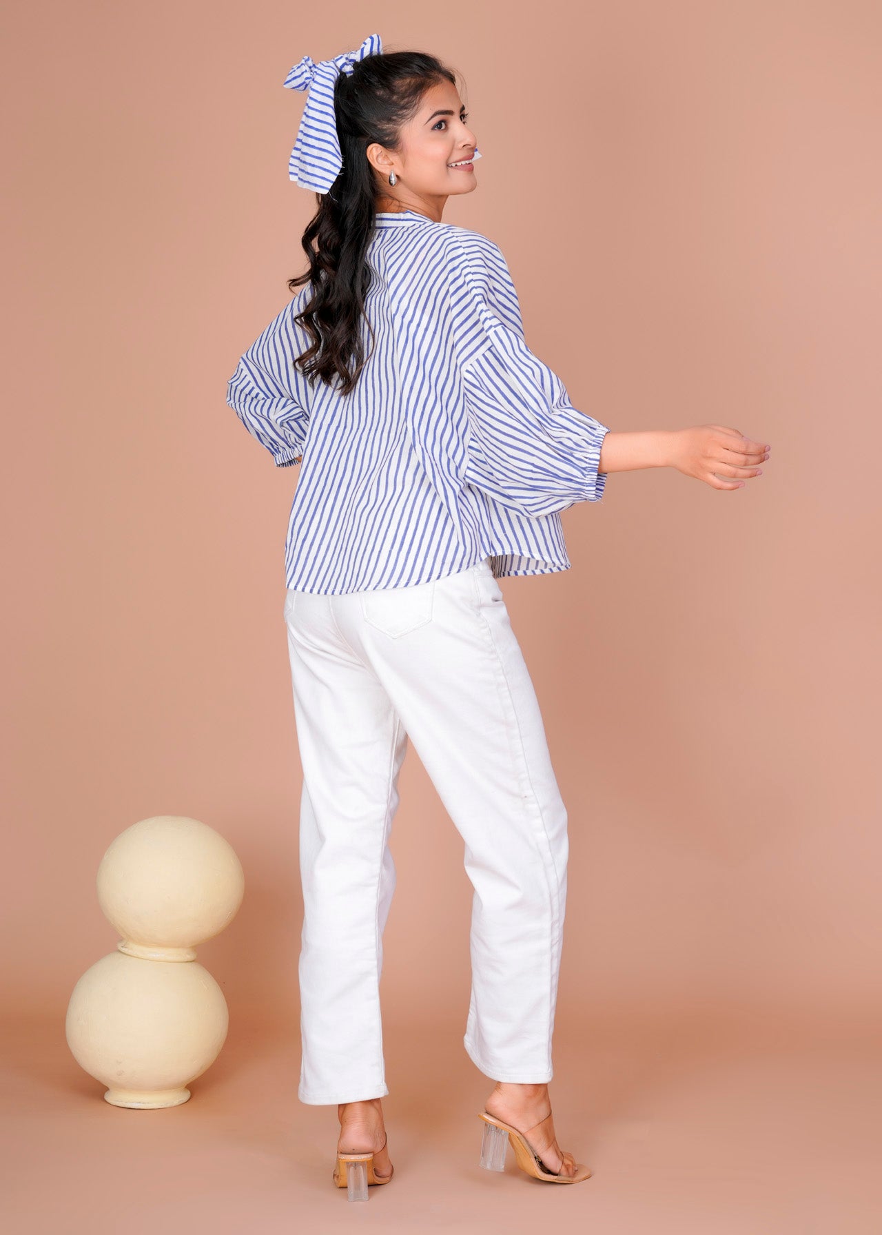 BLUE STRIPE ANTI-FIT SHIRT