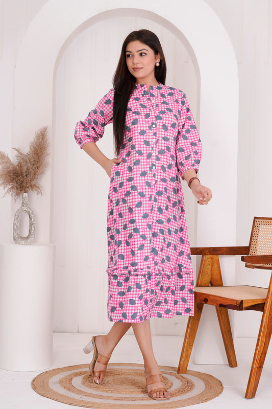 PINK LONG DRESS