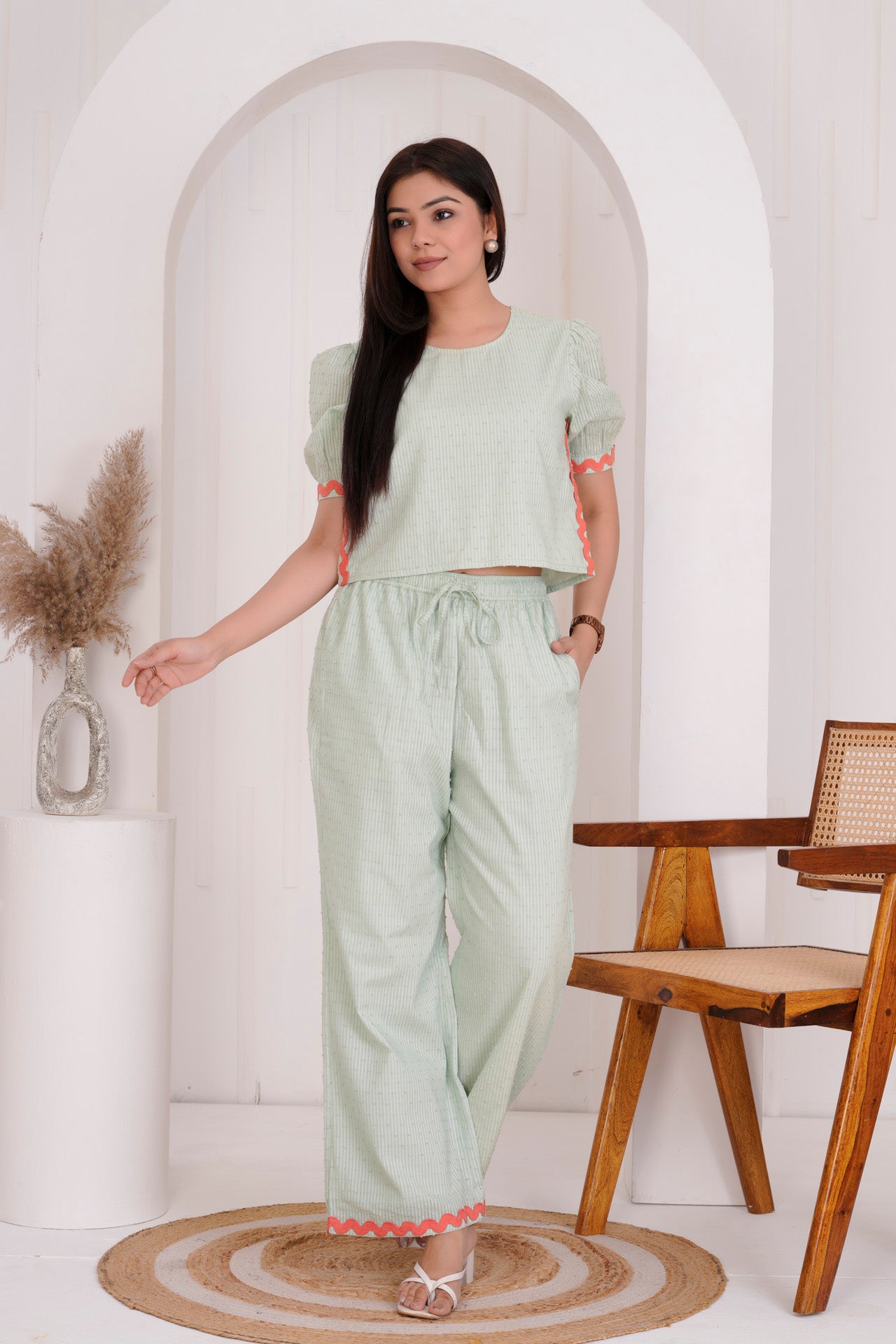 LIGHT GREEN CO-ORD SET