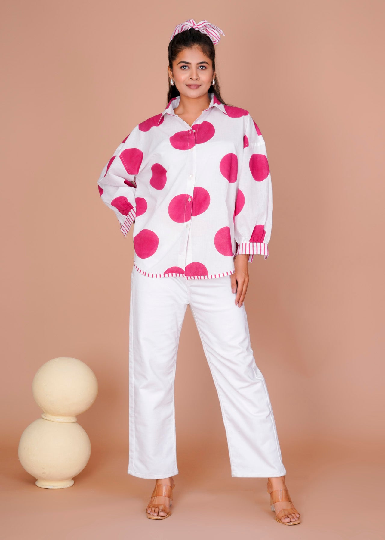 PINK POLKA ANTI-FIT SHIRT